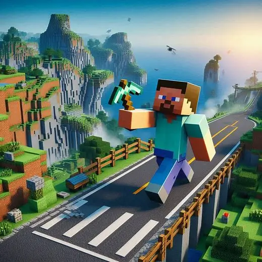 Minecraft Realistic Road Mod