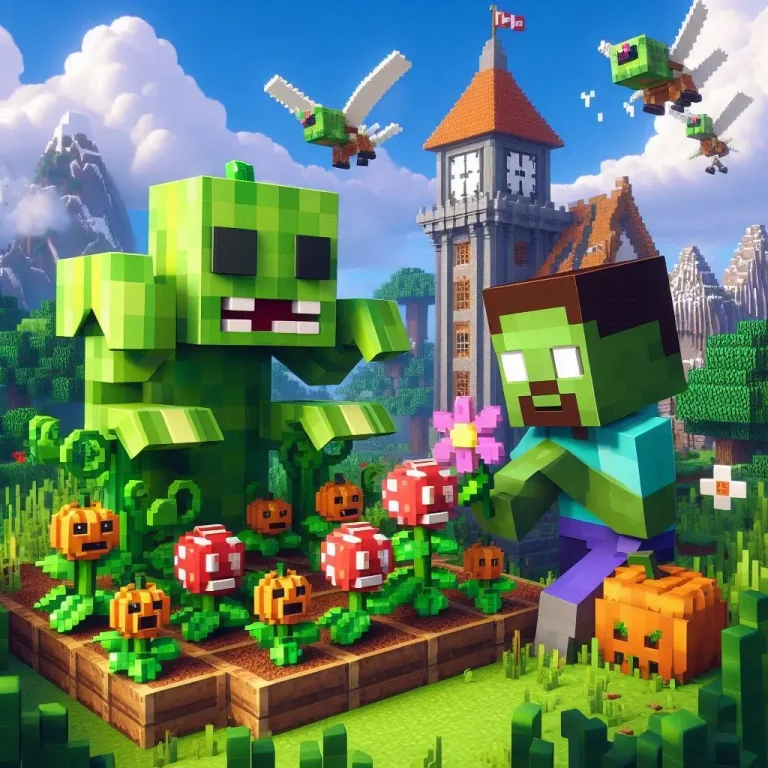 Minecraft Plants vs Zombies Texture Pack