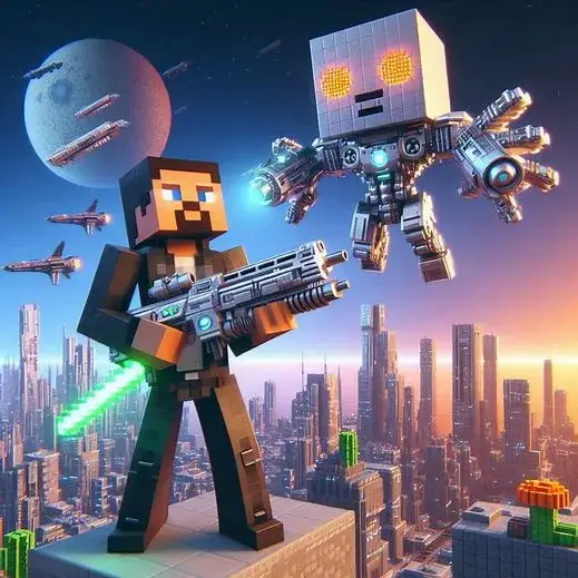 Minecraft Cyber Guns Mod